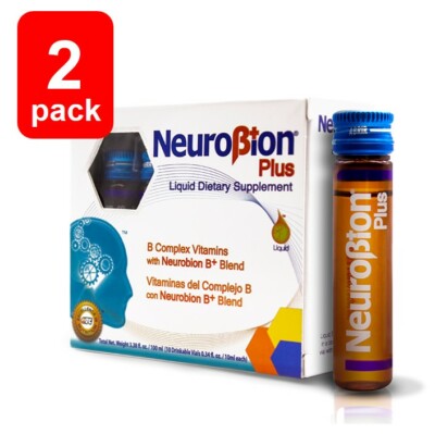 2 NEUROBION PLUS B COMPLEX VITAMINS 10 Drinkable Vials EA 