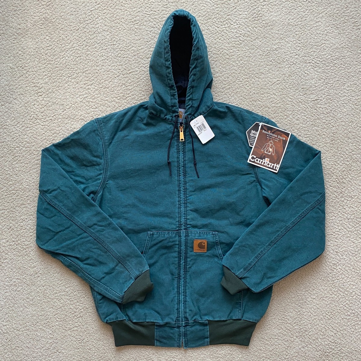 NWT Carhartt J06 Sandstone Active Jacket USA Made Hunter NWT Carhartt J06 Sandstone Active Jacket USA Made Hunter