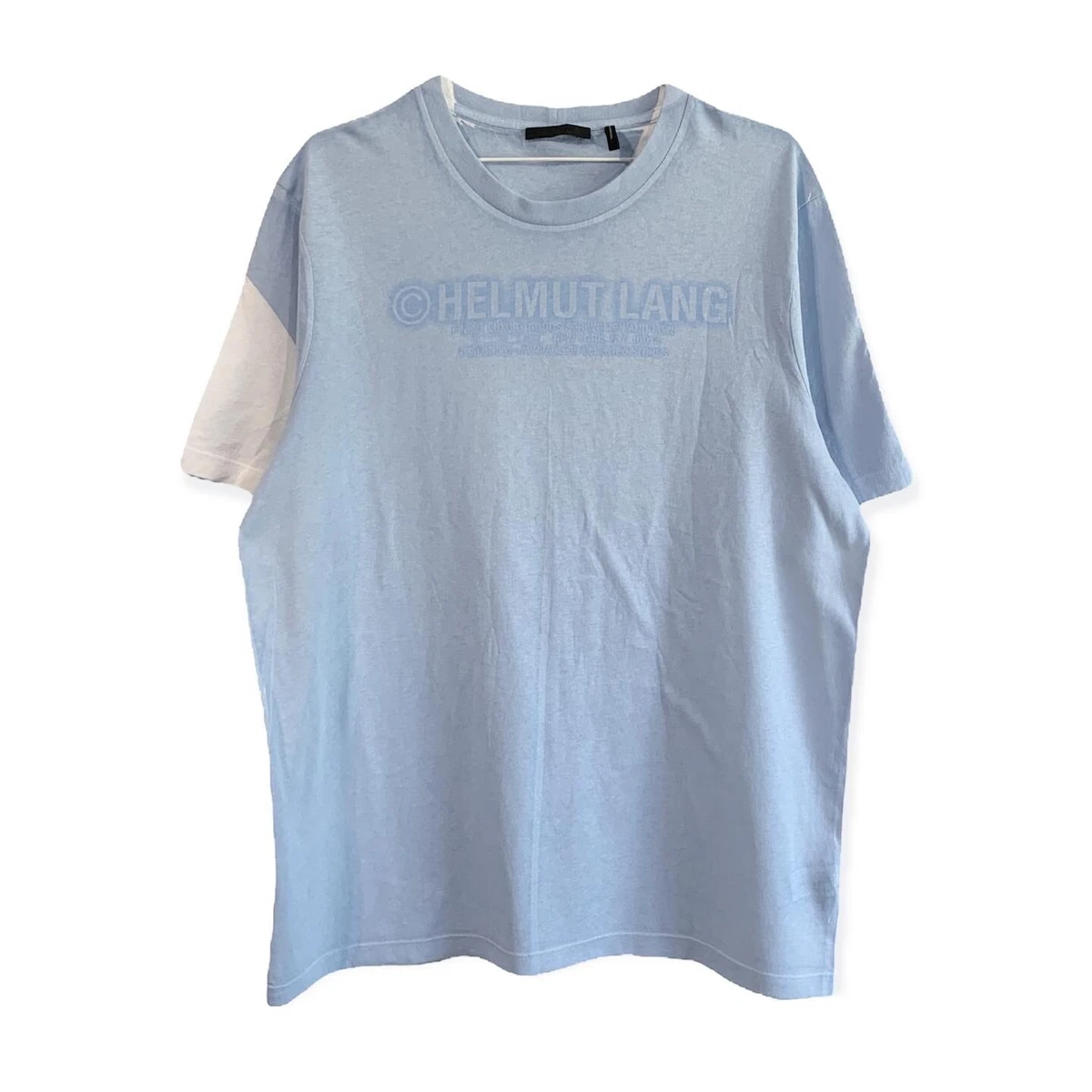 helmut lang blue t shirt