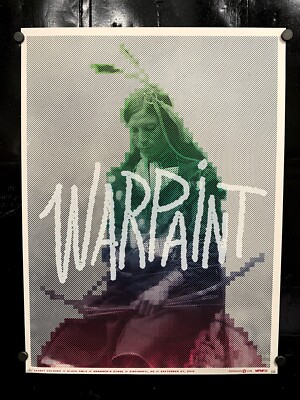 Warpaint September 2013 Limited Edition Gig Poster