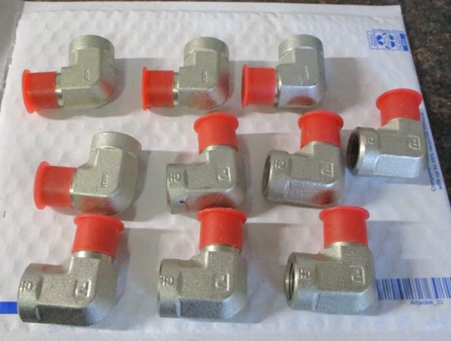 LOT OF 10 1/2 MNPT x 1/2 FNPT 316ss Street Elbow Pipe Fitting Parker 1/2 CD-S