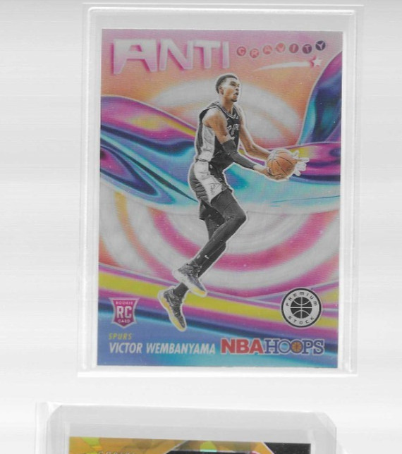 2023-24 Panini Nba Hoops Premium Anti-Gravity Wembanyama #5 Silver Prizm RC A1