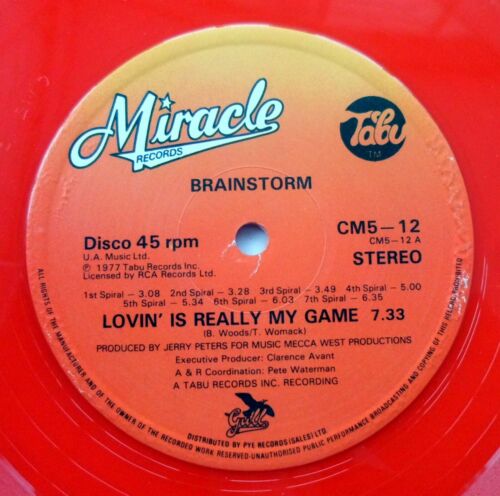 BRAINSTORMING - LOVIN IS REALLY MY GAME 12" ROT VINYL 1979 *EX/G+* FANTASTISCHE KOPIE - Bild 4 von 6