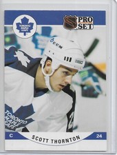 1990-91 Pro Set Hockey Scott Thornton RC / Rookie Card # 640 Toronto Maple Leafs