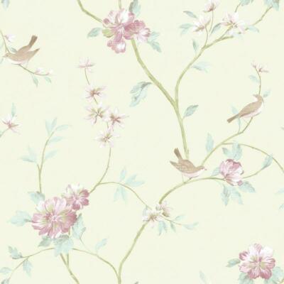 CG28804 - Rose Garden Trees Birds Green Galerie Wallpaper