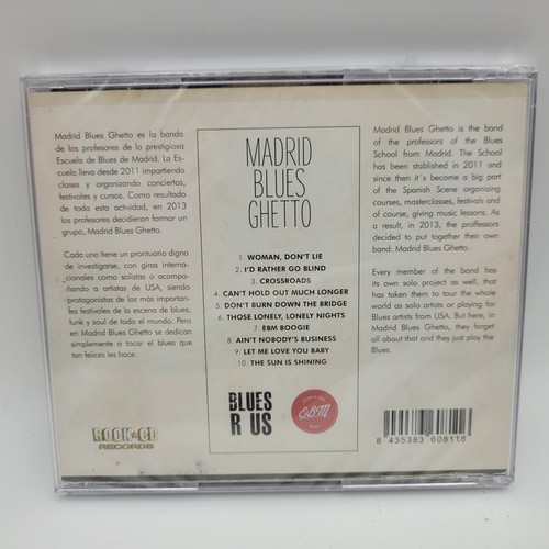 Madrid Blues Ghetto CD 2014 Jose Luis Pardo EBM Spain - Imagen 2 de 3
