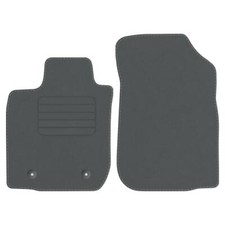 Velours Fußmatten für Dacia Logan MCV I Bj. 2006 – 2013 Passform VORNE GRAU STD