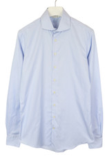SUITSUPPLY Extra Slim Fit Formal Shirt Men's LARGE Button Up Pinstriped