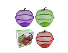 Apple Fruit & Vegetable Bowl Basket Kitchen 28.5 cm Assorted Colours