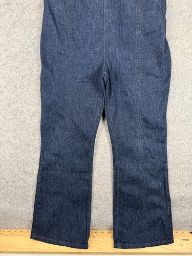 PILCRO and the letterpress Anthropologie Flared Denim Overalls Jumpsuit 25 Blue - Picture 3 of 13