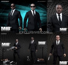 Hot! Enterbay Toys Men in Black 3 1/6 Agent K J with Frank The Pug SET Brand NEW