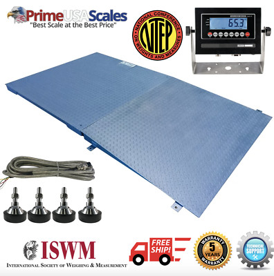 Prime OP-916 NTEP Floor Scale 48  x 48  2,500 lb x .5 lb W/ Ramp 5 Year Warranty
