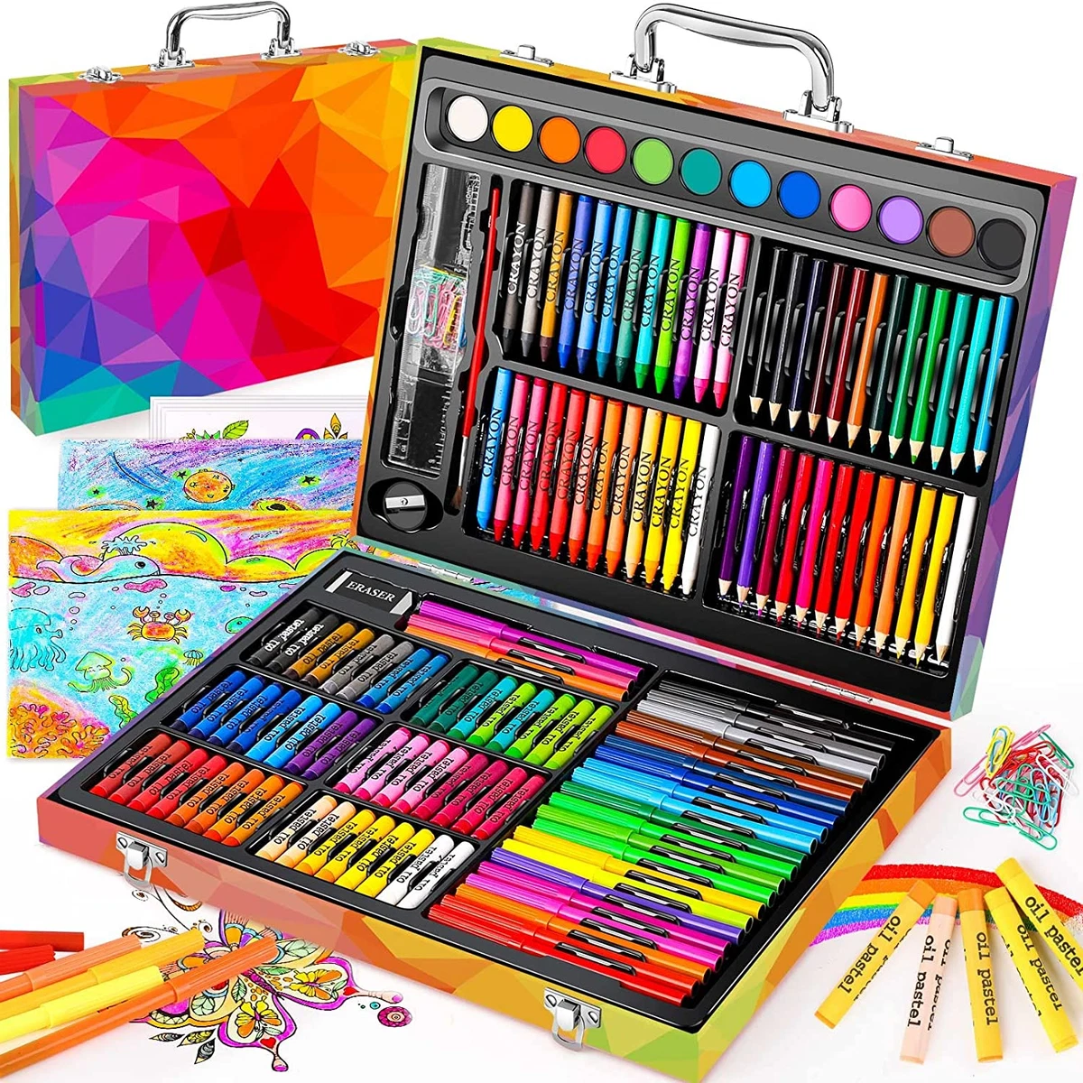 Shrewd Spend Drawing Kit Shuttle Art 103 Pack Drawing Pencils Set Sketching  and Drawing Art Set with Colored Pencils Sketch and Graphite Pencils in  Portable Case Drawing Supplies for Kids Adults and