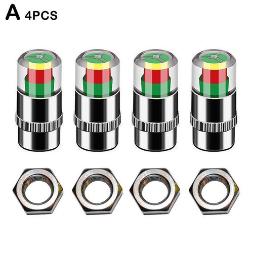 4x Car Tyre Valve Cap Sensor Pressure Monitoring Indicator Monitor--- Alert Q8A5 - Picture 20 of 21
