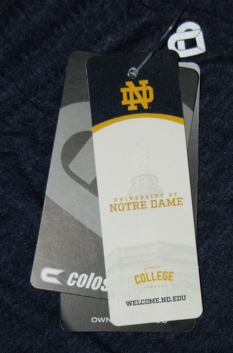 NWT Colosseum Women's Heather Blue NCAA Notre Dame Shorts sz M XL - Picture 8 of 10