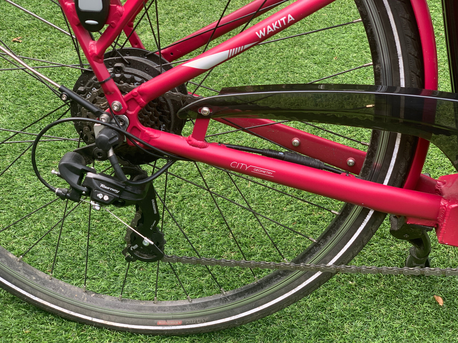 Electric Bike Red Apache Wakita Step Through Hybrid eBay