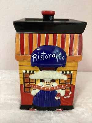 Certified International Jennifer Garant Fat Chef Ristorante Ceramic Cookie Jar