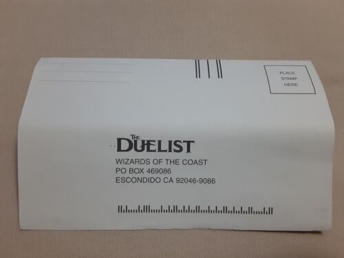 The Duelist Magazine insert subscription order form original authentic - Picture 2 of 2