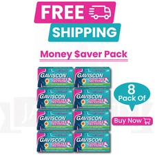 GAVI$CON Double Action Tablets$ (24CT)-PACK OF 8