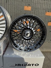 26-d Tessutto Forgiato Wheels  Chrome Center Old School Fitment