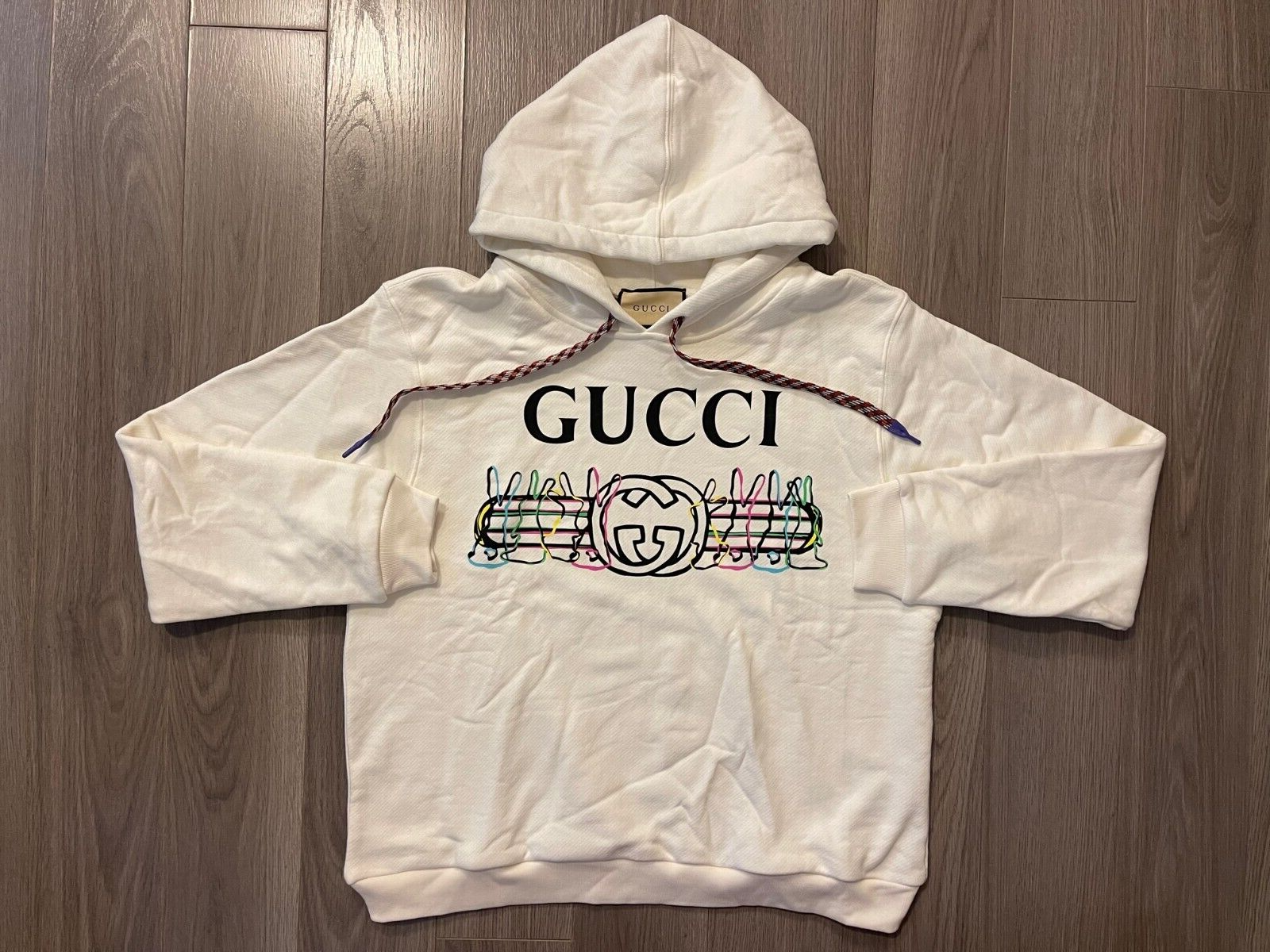 Gucci Cotton Jersey Sweatshirt hoodie white M | eBay