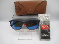 Ray Ban RB4330-Ch Sunglasses 601-S/A1 Black/Blue Polarized Chromance Size 56-17