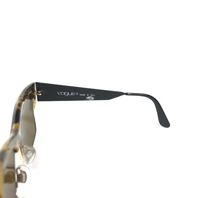 Vintage Vogue Sunglasses VO2006 W714 Black Brown Clear Square with Green Lenses s-l400.jpg main image 2
