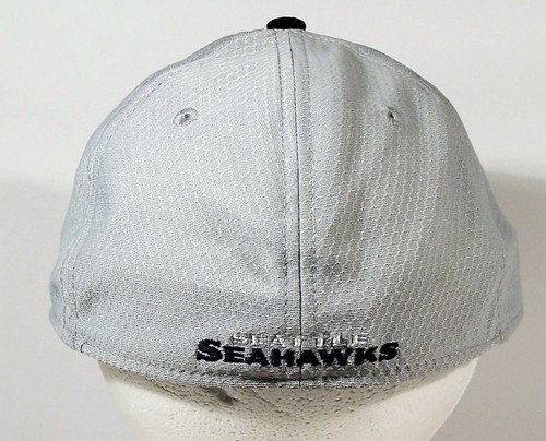 Seattle Seahawks NFL Hat Ball Cap Light Gray New Era Small Medium 39 Thirty - Picture 3 of 7