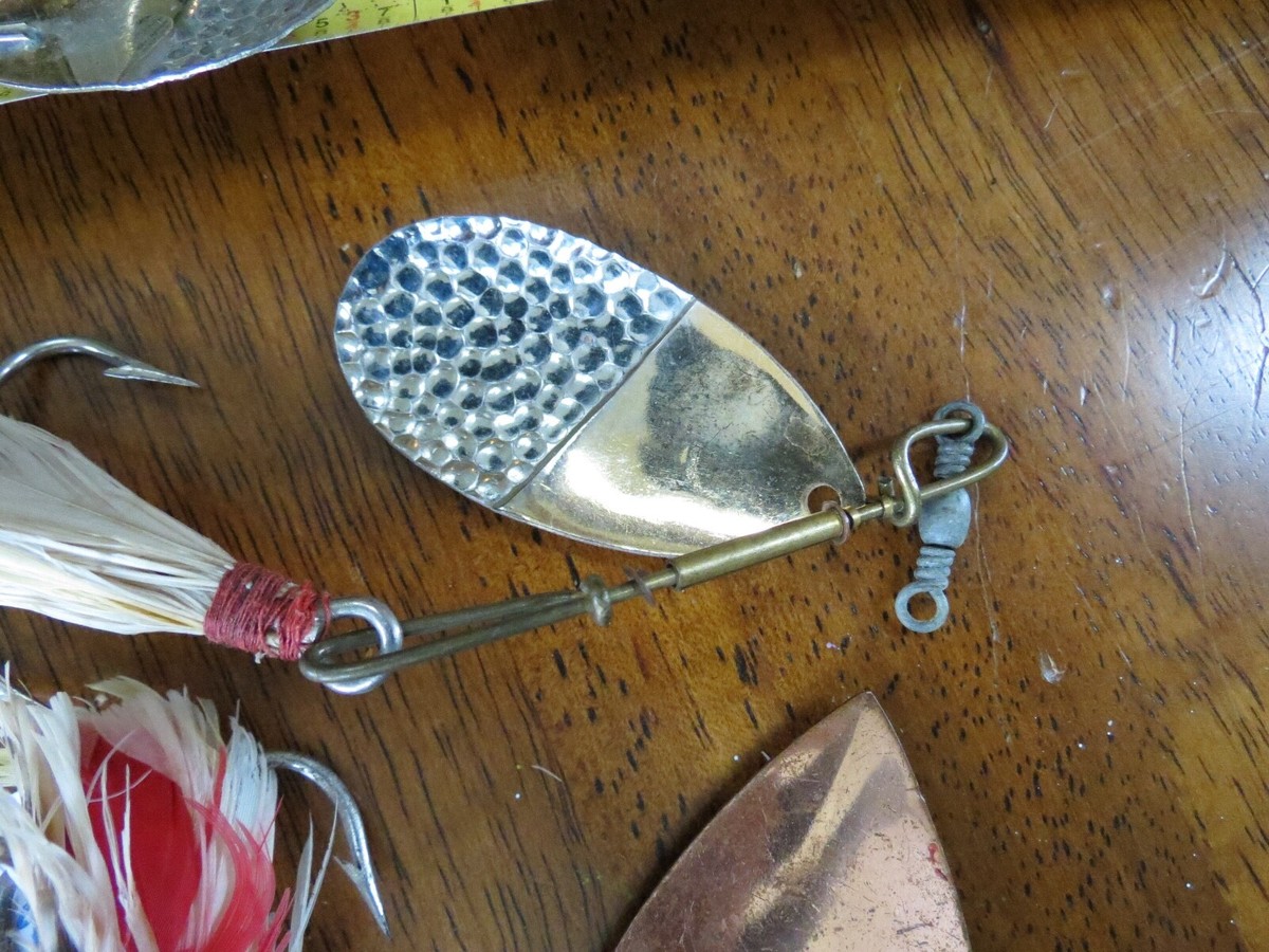Lot De Leurres De Pêche Anciens Allcock Laight & Westwood – Toupie Pflueger Muskie – Rares