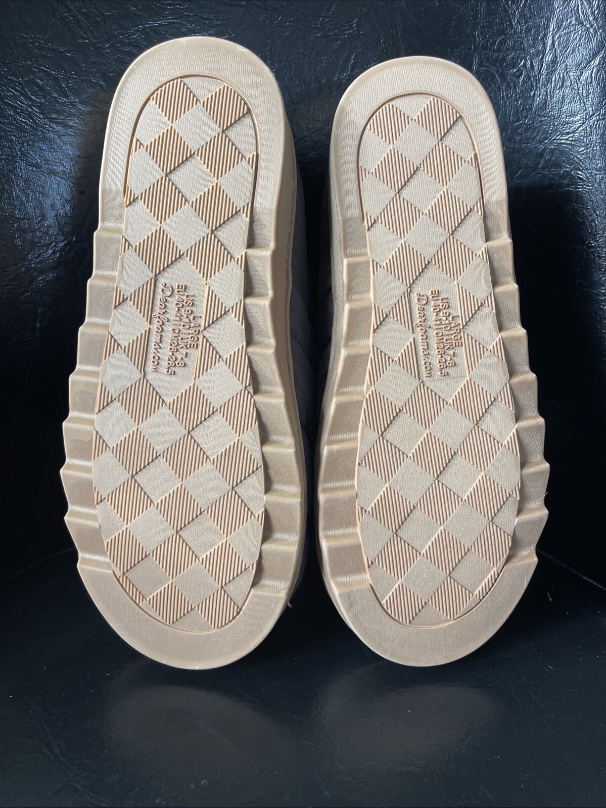 APL Dearfoams Pantofole Pavimentazione Topazio L(9 10) Donna Grigio Tampone