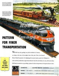  Milwaukee Road EMD GM FT Diesel Railroad Ad photo CMSP Train Poster Art Print 