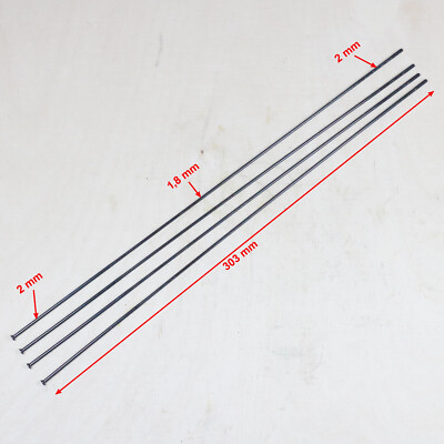 DT Swiss Competition Straight Pull Speiche 4 Stück Länge 303 mm 2.0x1.8x2.0