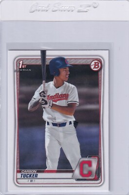 2020 BOWMAN DRAFT 1ST RC CARSON TUCKER CLEVELAND INDIANS ROOKIE E4818