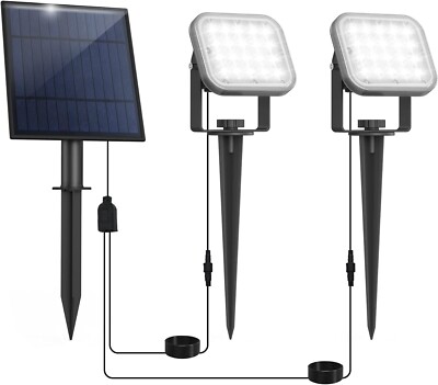 2 IN 1 Solar Spotlights Outdoor LED IP65 Super Bright Landscape Lights Yard Lamp