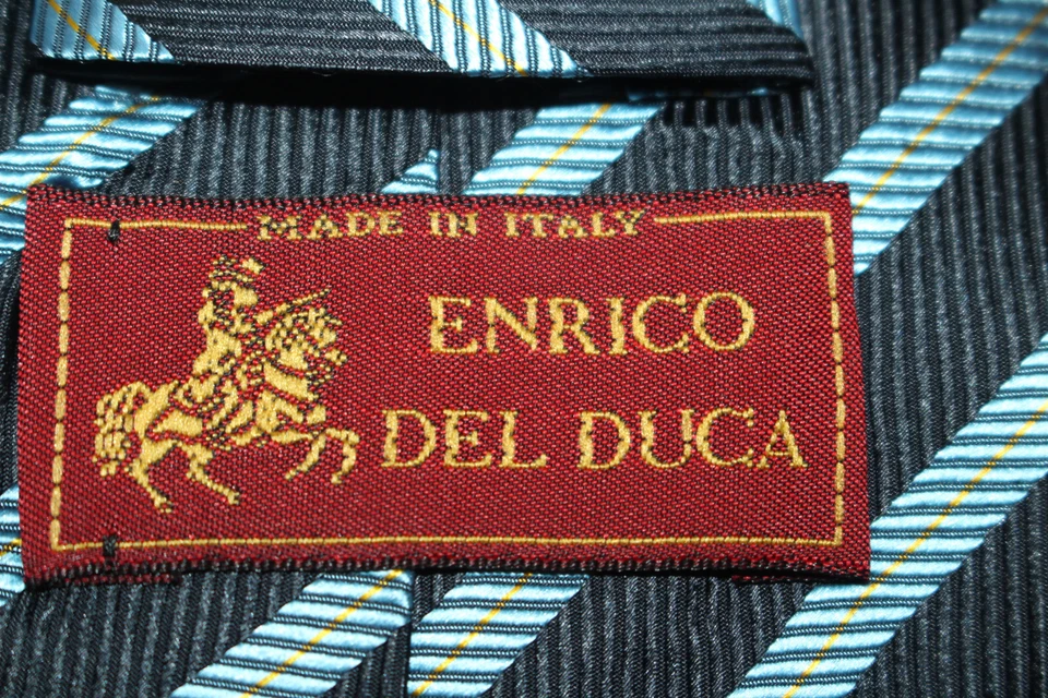 ENRICO DEL DUCA Silk tie Made in Italy F58626 - Image 4 of 4
