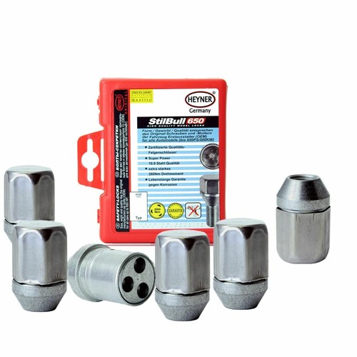 Fits Kia Sportage Wheel Locking Nuts M12x1.5 Set Of 5 nuts +1 Removal