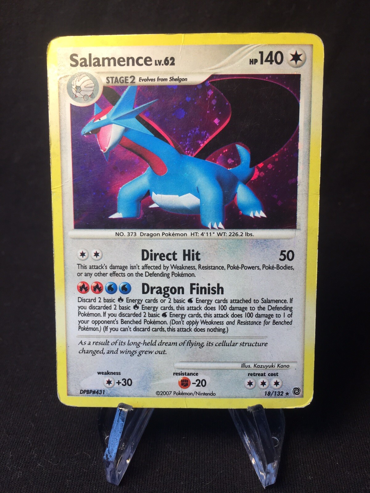 Salamence 18/132 With SWIRL 🌀 Secret Wonders POKEMON Card MP