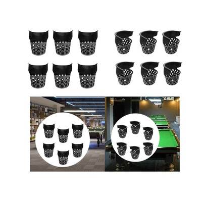 6Pcs Billard Pool Tisch Taschen Schwarz Net Taschen Snooker Tisch Ersatz