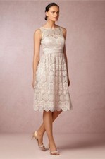 Anthropologie Hitherto Sylvie Pinwheel Lace Dress Size 2