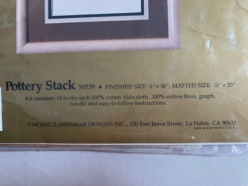 Kit especial de punto de cruz Something pila de cerámica # 50539 impresión de macetas del suroeste Foto 3 de 4