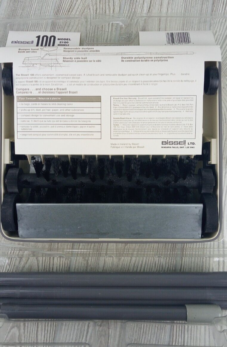 Vintage Bissell Zoom Broom Sweeper 100B eBay