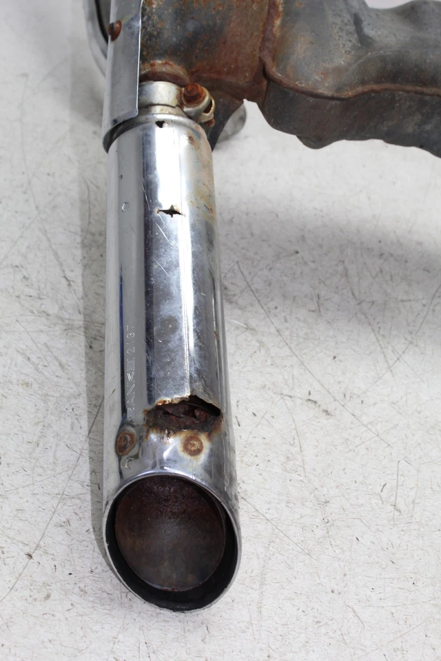 1984 HONDA SHADOW 500 VT500C FULL EXHAUST SYSTEM HEADERS PIPE MUFFLER - Image 2 of 4