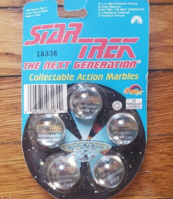Star Trek The Next Generation Action Marbles MISP 1993 Spectra Star Paramount