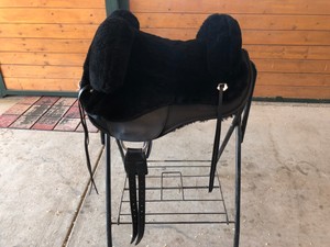 Barefoot Happy Valley, Black, Size 1 Treeless Saddle in ...