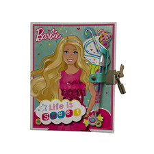 Barbie secret  diary with lock and 2 keys NEW Gift Barbie Lockable Notebook