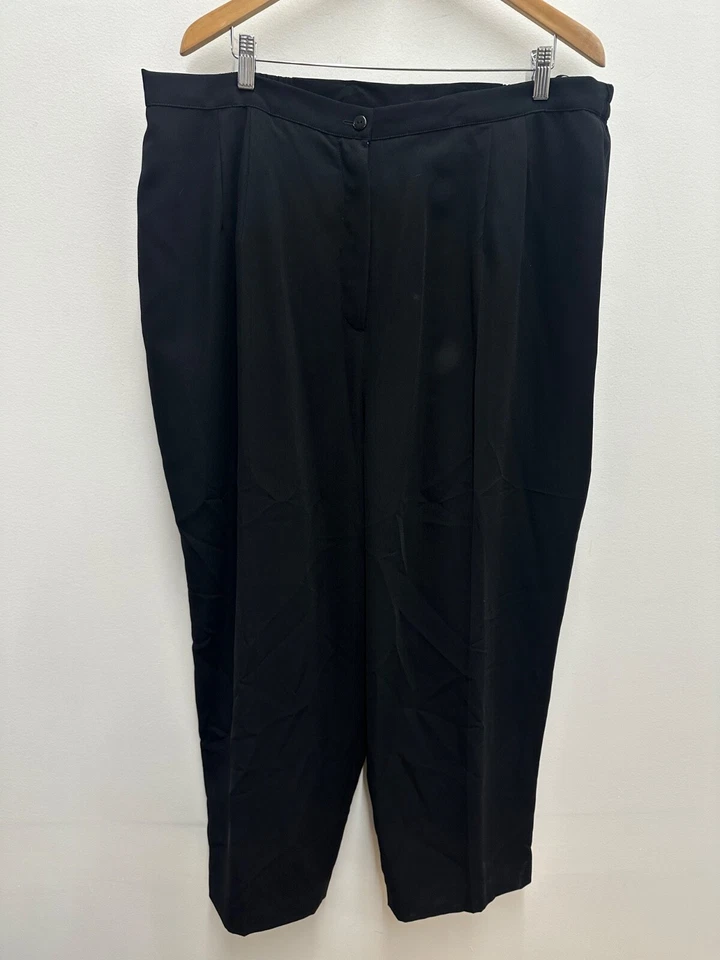 NUEVO CON ETIQUETAS Mary McFadden Conjunto de 3 Piezas Beige Negro Lentejuelas Pantalones Blusa Blazer Mujer 24W Foto 4 de 4