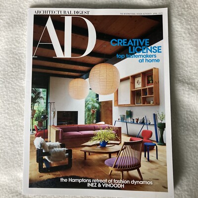 Architectural Digest AD Magazine April 2023 Creative Design Style Inez Vinoodh