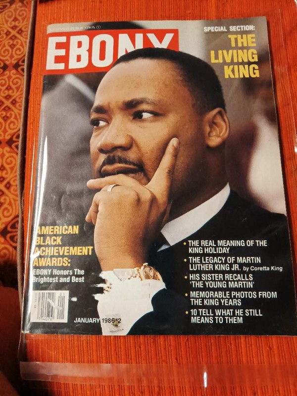 VINTAGE-Ebony Magazine–Dr. King-The Living King-circa 1986