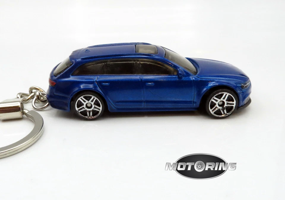 2017 '17 Audi RS 6 Avant Blue Car Rare Novelty Keychain 1:64 Diecast - Image 2 of 4