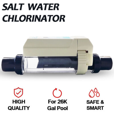 System Chlorinator and Power Adapter EC20 Salt Water Pool Chlorine Generator